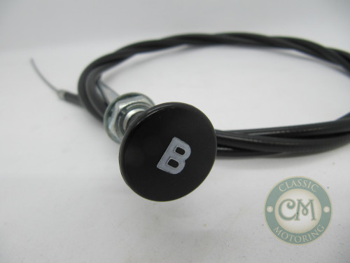 AHH6426B - Bonnet Release Cable (Round Knob) - Sprite/Midget/MGB AHH6426B - Bonnet Release Cable (Round Knob) - Sprite/Midget/MGB