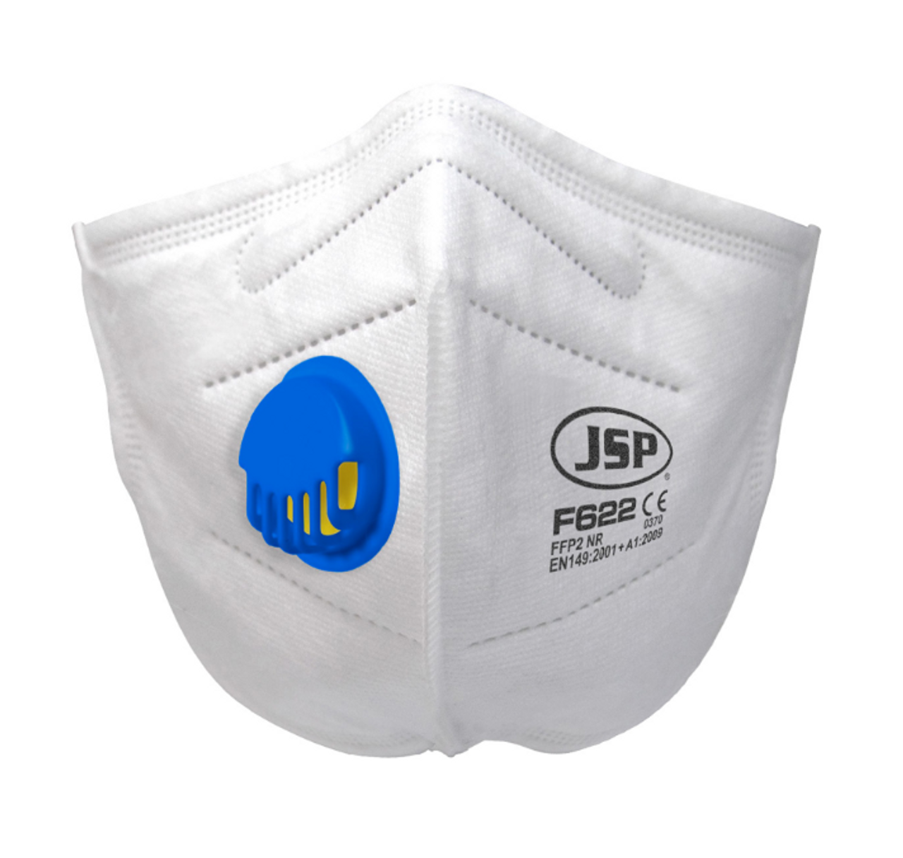 A single JSP F622 Disposable FFP2 Valved Face Mask