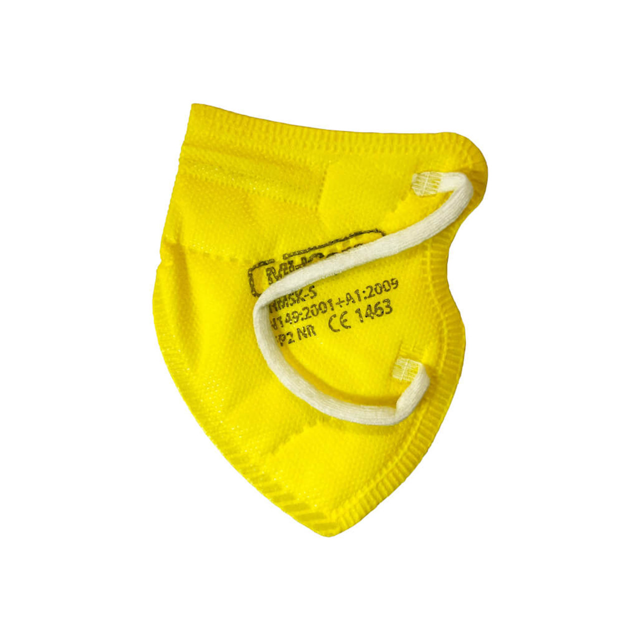 Yellow MHCare Childrens FFP2 Face Mask with Ear Loops