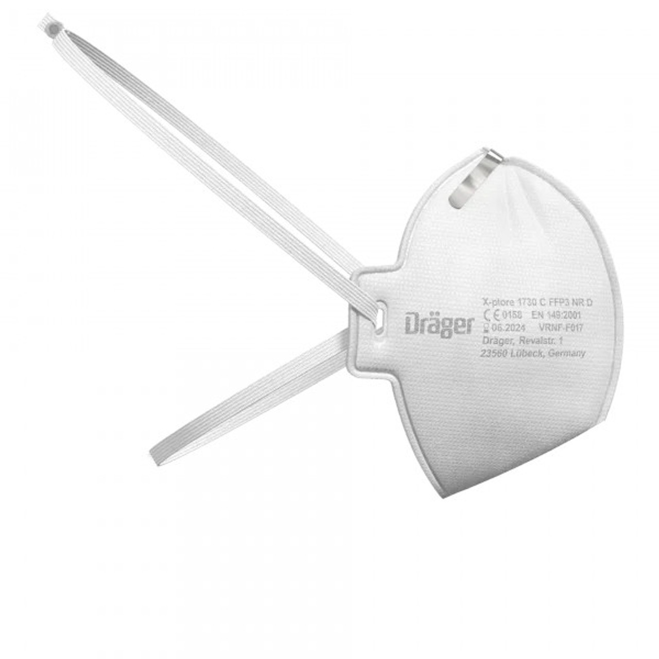 Righthand side of the Drager X-plore 1730 FFP3 Unvalved Respirator Mask