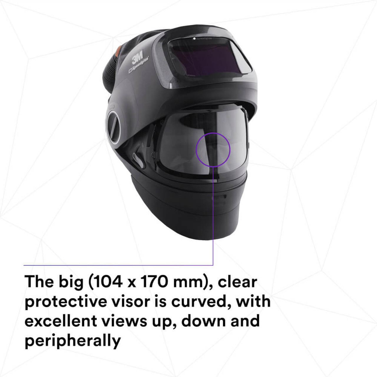 3M Speedglas Helmet Overview for G5-01VC Powered Air Kit, model 611130, presenting key specifications and benefits of this advanced welding respiratory PPE equipment for comprehensive head and respiratory protection.