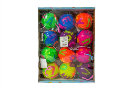 LED Letter Light Up Balls 12 Pcs