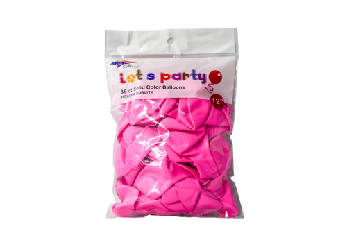 12” Light Pink 36 Pcs Latex Balloon