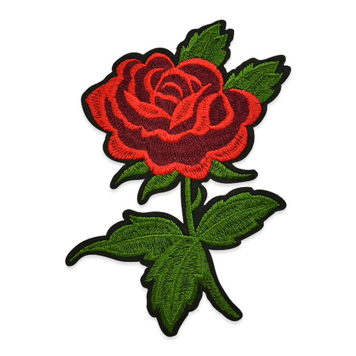 Clarita Iron-on Embroidered Rose Applique/Patch
