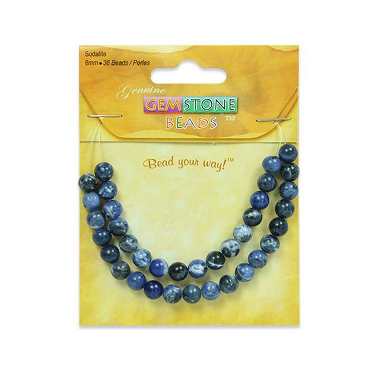 Sodalite Beads Pack of 36  
