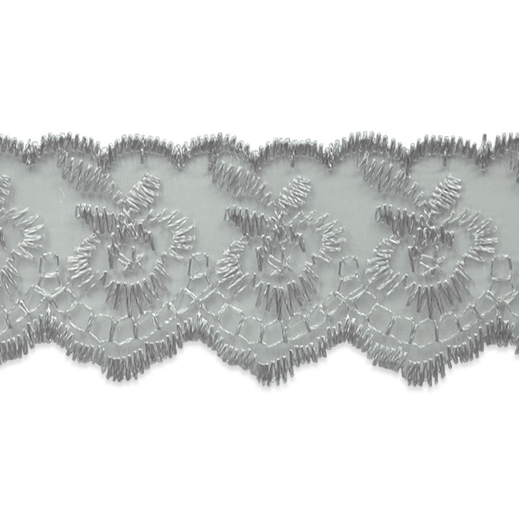 Fabiana Fancy Flower Embroidered Lace Trim