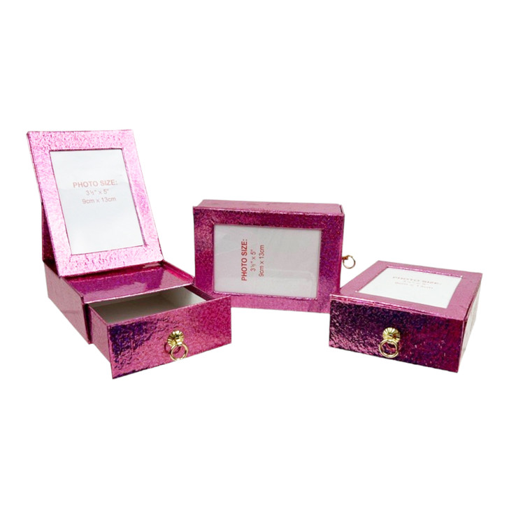 Value Pack of 3 Frame Box With drawer - Pink
