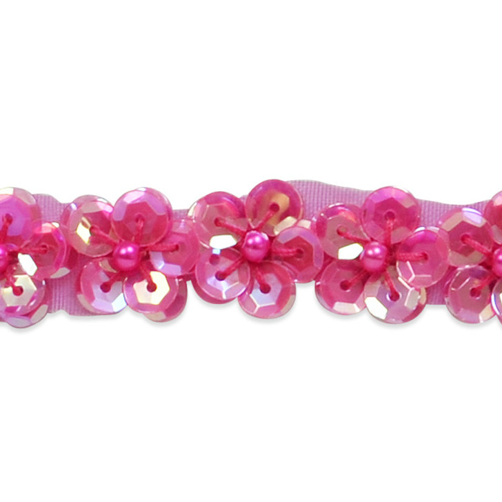 36" x 1/2" Sequin Daisy Trim Pack of 1 Yard  
