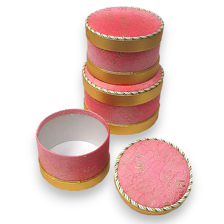 Cosmopolitan Round Box - Pink / 3 pc. Set