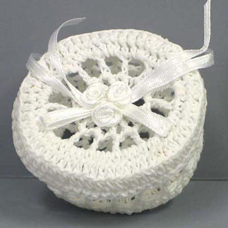 2 1/4" x 1 7/8" Crochet Oval Box