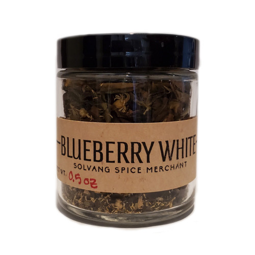 1/2 cup jar of Blueberry White loose leaf tea