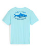 Simms M's Salty Sign T-Shirt Sea Breeze Sz.M