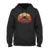 SKRE Retro Sunset Hoodie Black Sz.XL