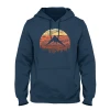SKRE Retro Sunset T-Shirt Heather Navy Sz.XXL