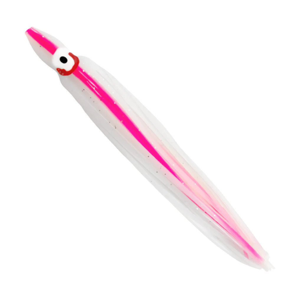 Delta Rigged Hoochie UV Pink Stripe