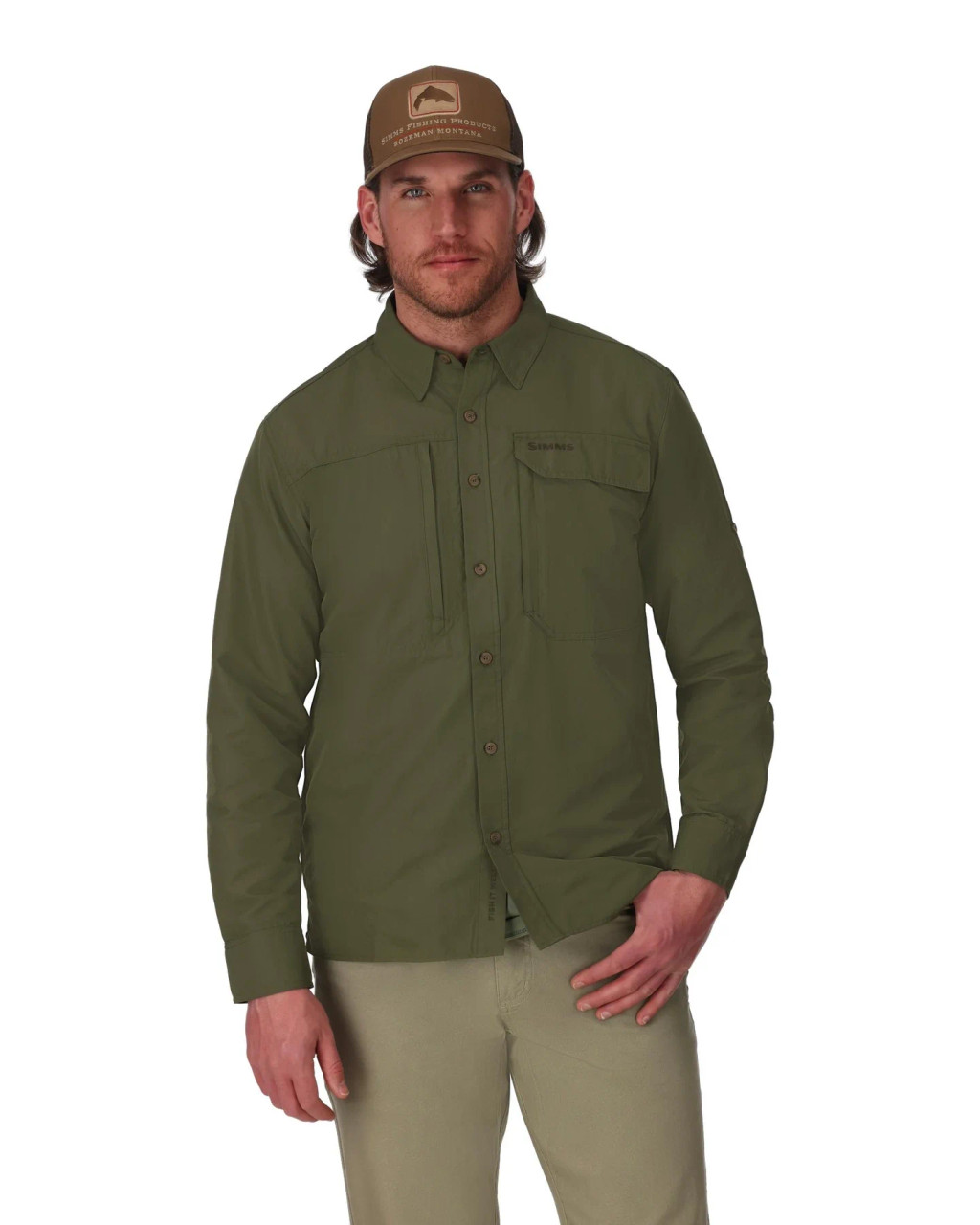 Simms M's Guide Shirt Loden Sz.L