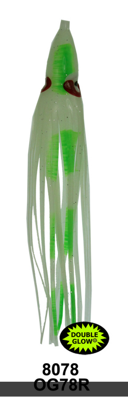 Yamashita Octopus OG78R Glow/Green Spots 5pk