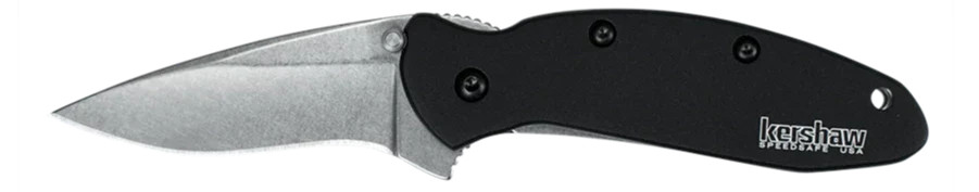 Kershaw Scallion Blk StoneWash