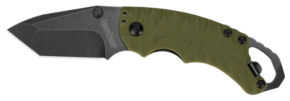Kershaw Shuffle II Olive Blackwash