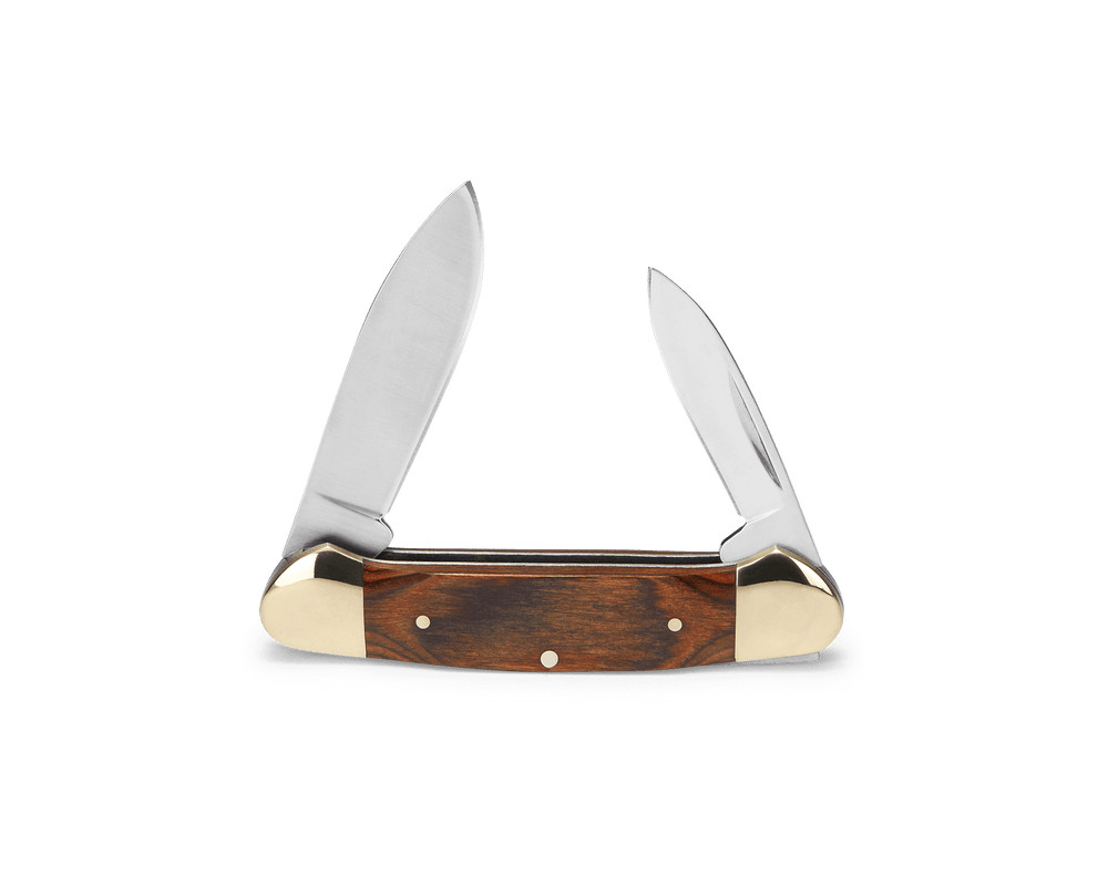 Buck Knife 389 Canoe 2-Blades Wood Handle