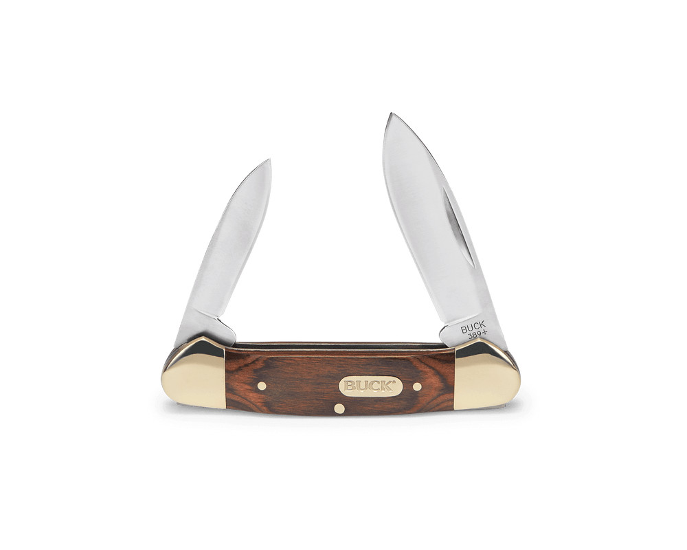 Buck Knife 389 Canoe 2-Blades Wood Handle