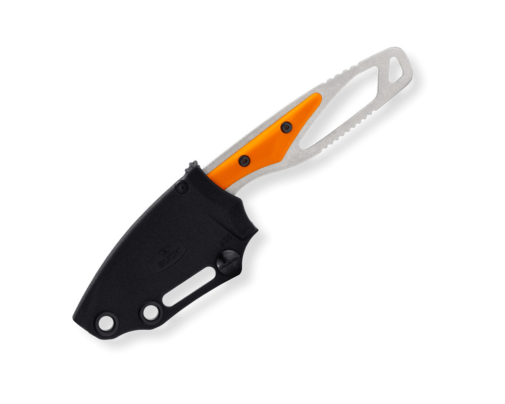 Buck Knife Paklite Hide Orange Nylon Handle