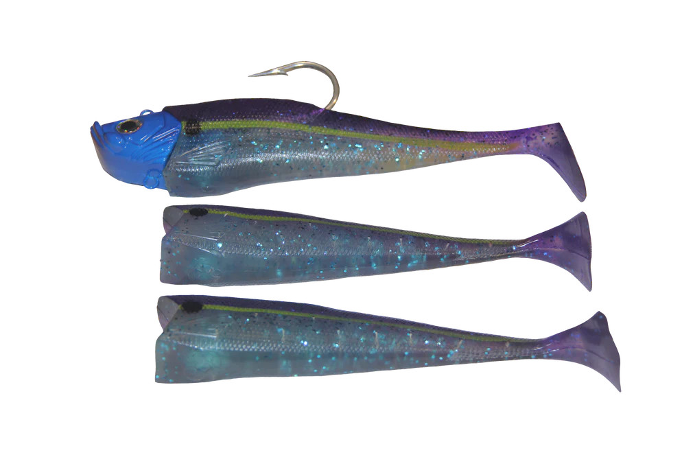 Mega Bite Swim Tail Jigs 14oz Purple Crush