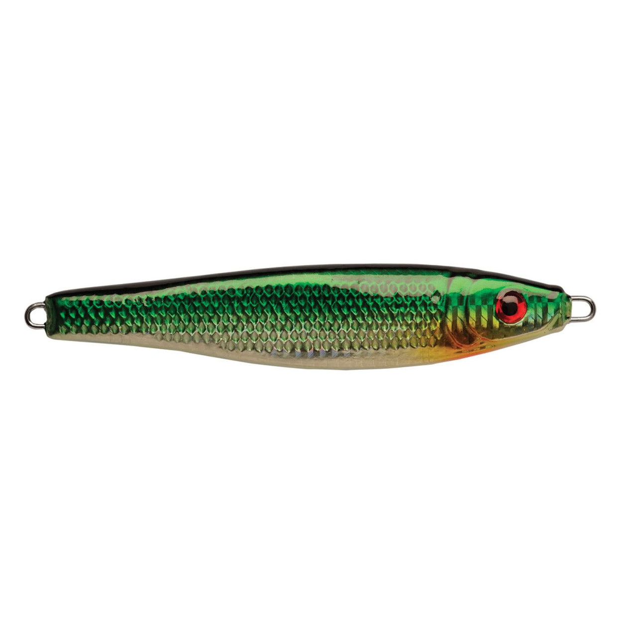 P-Line Hali Drop Jig 11oz Chrome/Green Glow Belly