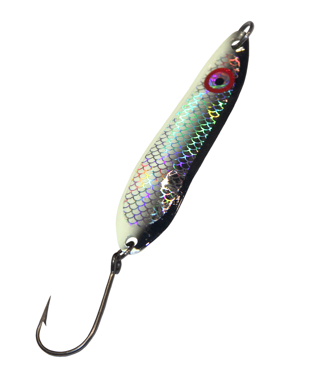Lighthouse Lures Big Eye Spoons 5" Night Rider