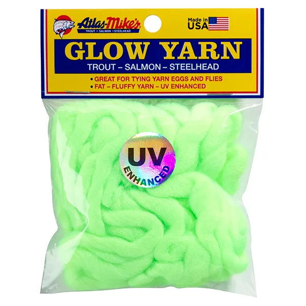 Atlas Mike's UV Glow Yarn Chartreuse