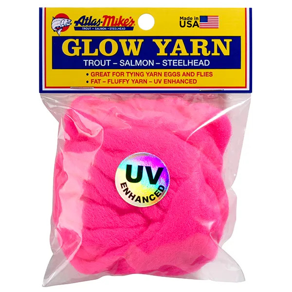 Atlas Mike's UV Glow Yarn Cerise