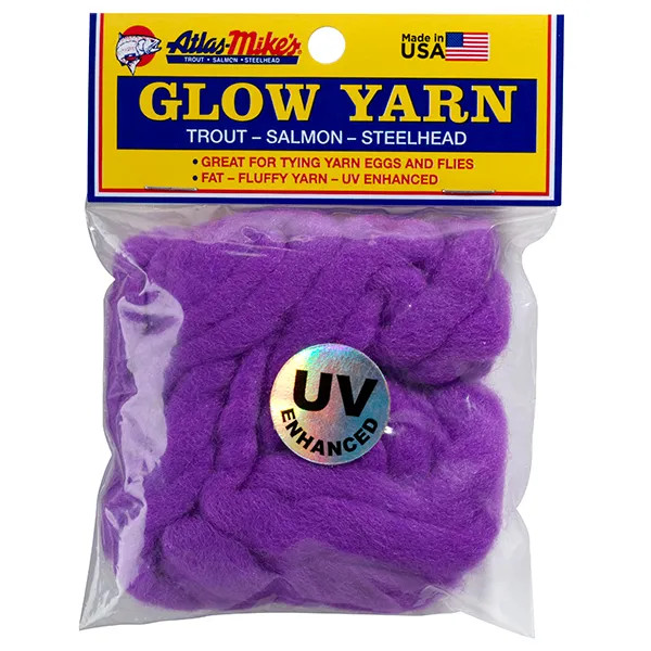 Atlas Mike's UV Glow Yarn Dark Purple