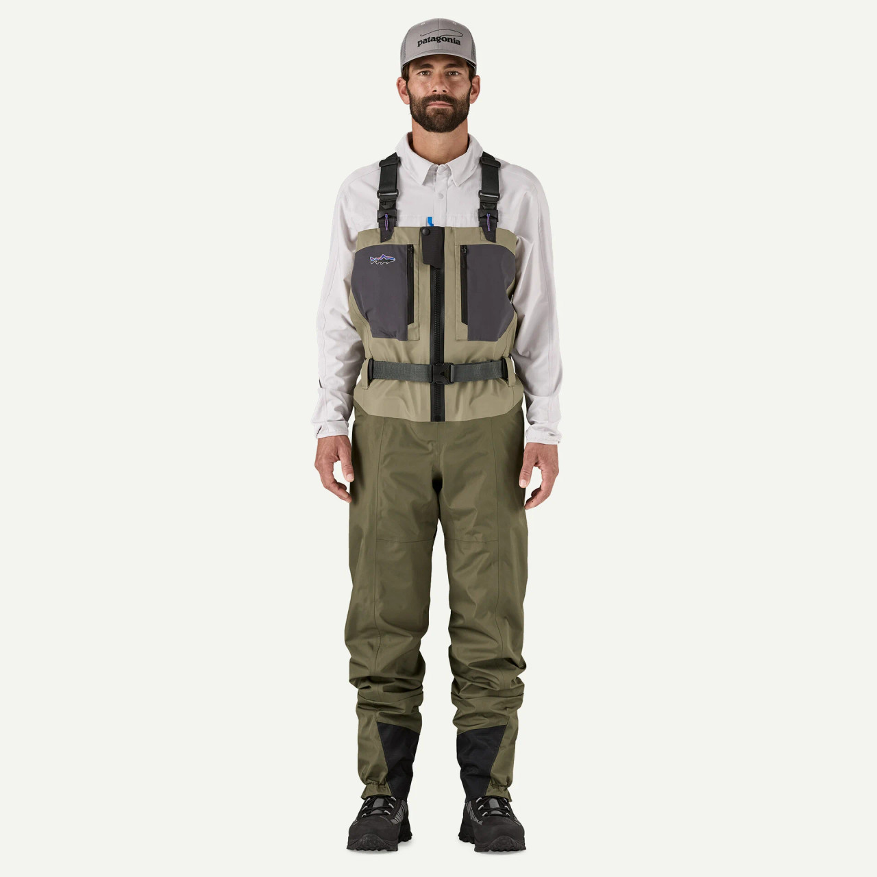 Patagonia M's Swiftcurrent Traverse Zip-Front Waders RVGN XLL