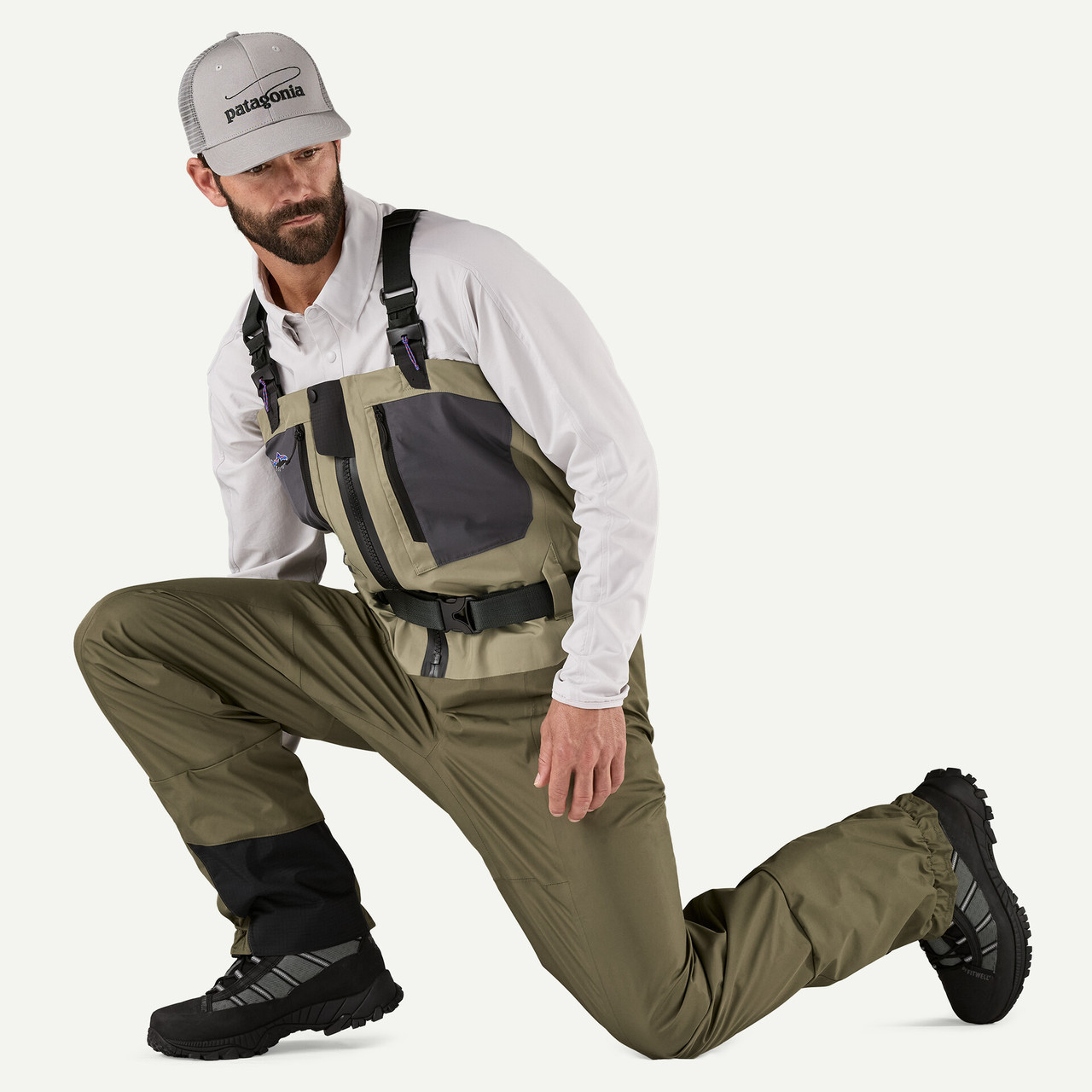 Patagonia M's Swiftcurrent Traverse Zip-Front Waders RVGN XLL