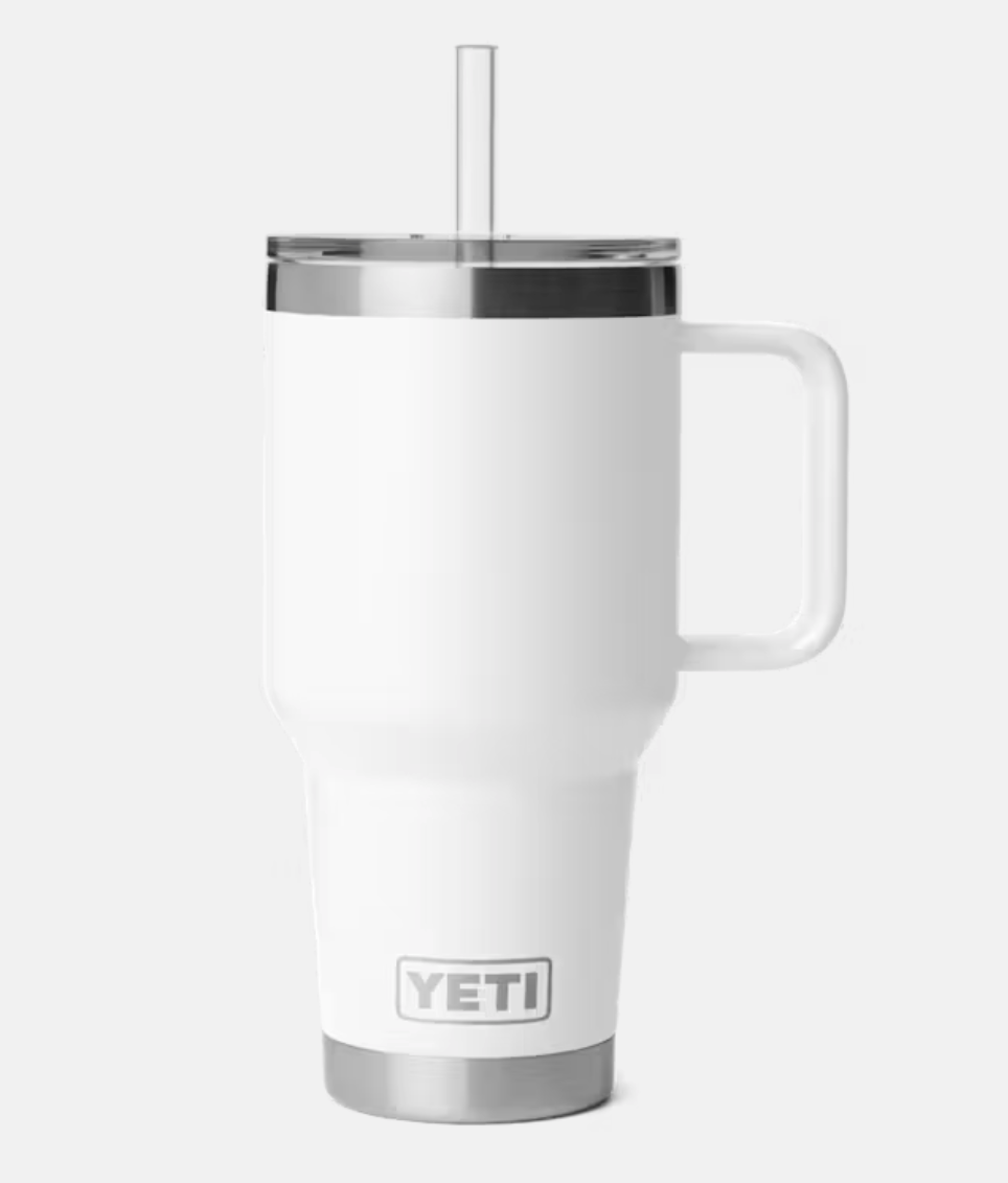 Yeti Rambler 35oz Straw Mug White