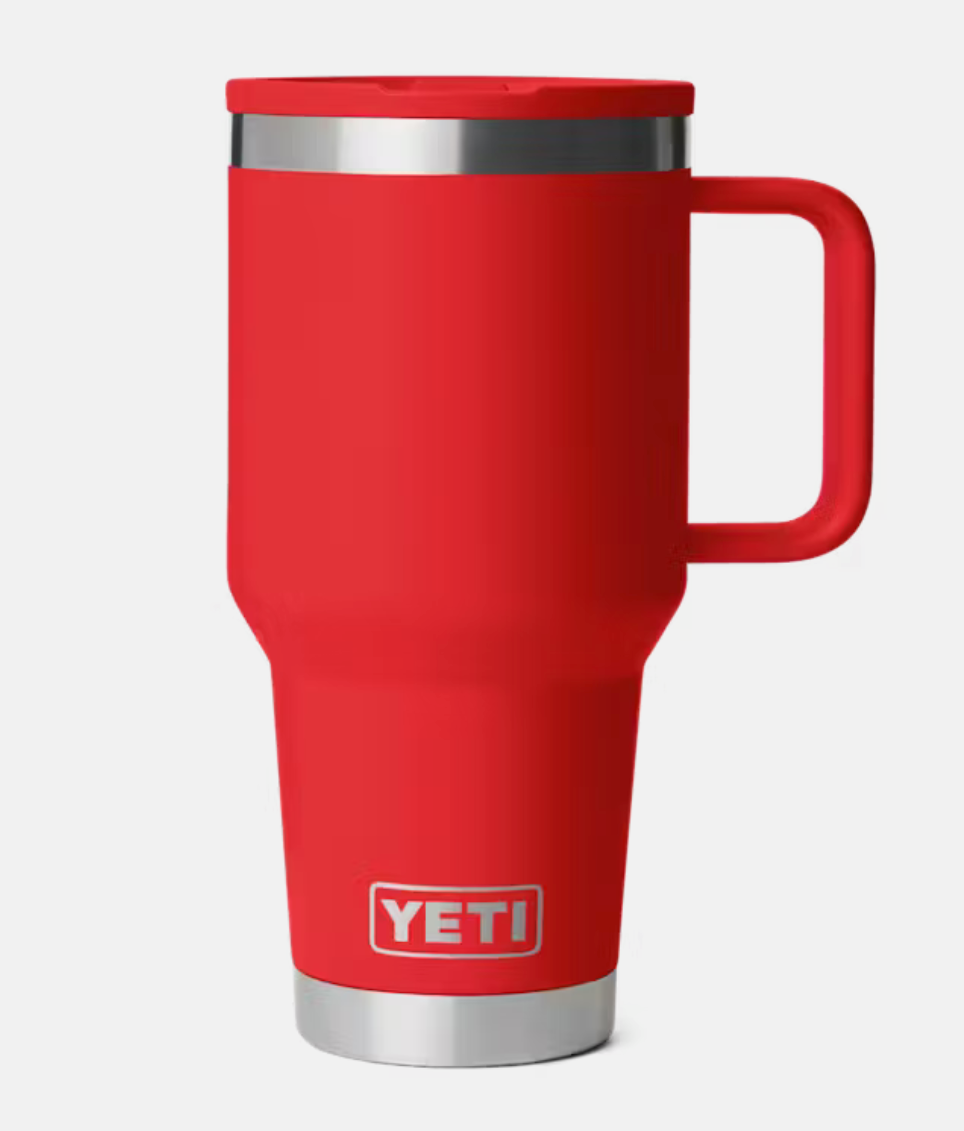 Yeti Rambler 30oz Travel Straw Mug Rescue Red
