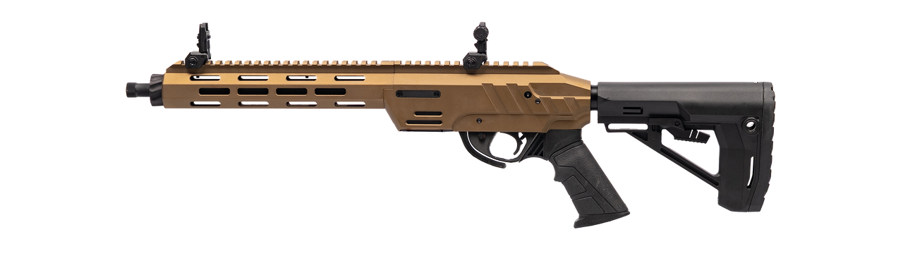 Adler RF-224 Semi-Auto Tactical .22LR 11.7" Barrel Bronze