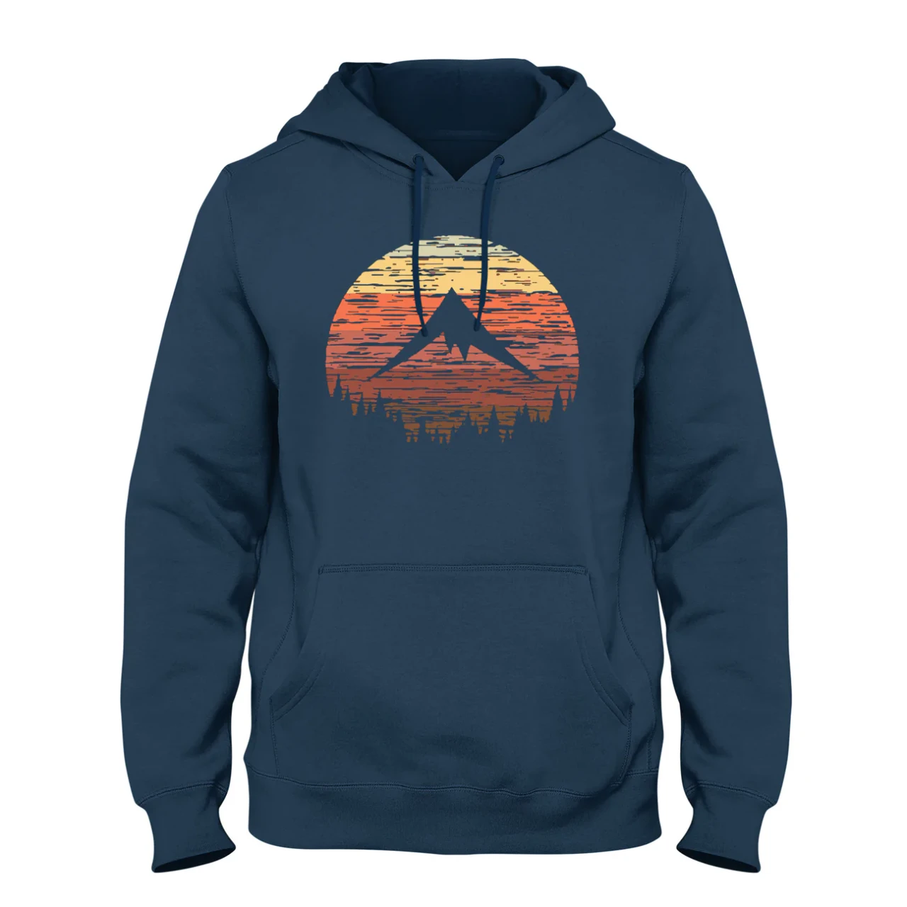 SKRE Retro Sunset T-Shirt Heather Navy Sz.XL