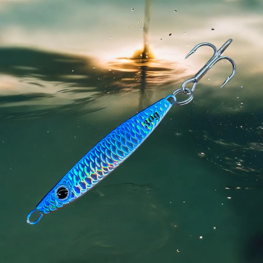 WCFT Minnow Jigs 30g Blue