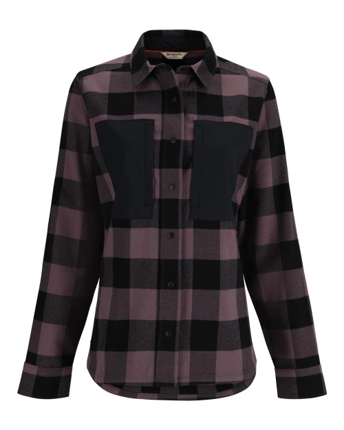 Simms W's Guide Flannel Loden Buffalo Check Sz.S