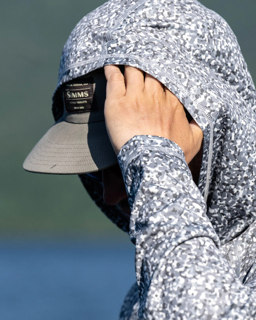 Simms M's Challenger Solar Hoody Pebble Selvedge Sz.XXL