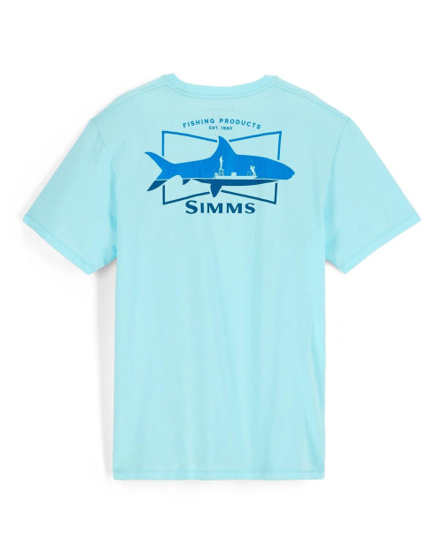 Simms M's Salty Sign T-Shirt Sea Breeze Sz.L