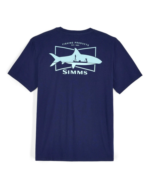 Simms M's Salty Sign T-Shirt Navy Sz.XXL