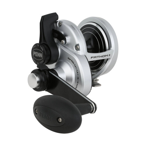 Penn Fathom II 25NLD2 2 Speed Lever Drag Reel Silver
