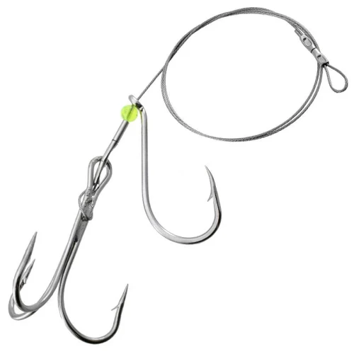 Gibbs Halibut Rig Wire 6/0 Treble 9/0 Single