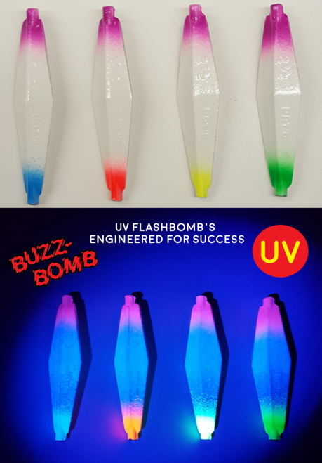 Buzz Bomb UV Flashbomb Green 4" W