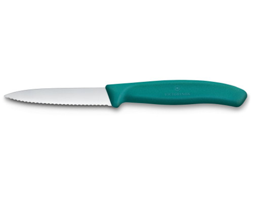 Victorinox Paring Knife Serrated 3-1/4" Kale Green