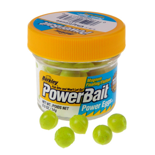 PowerBait Magnum Floating Power Eggs Chartreuse