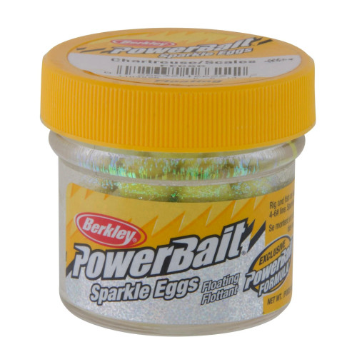 PowerBait Magnum Floating Power Eggs Chartreuse Scales