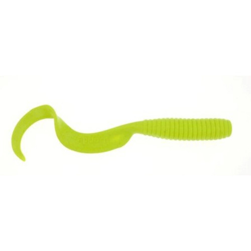 Gulp Saltwater 8" Grub Chartreuse